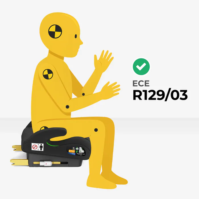 Grafika TOTICO TT-AX-01-01 przedstawiająca cechę: Homologacja ECE R129/03