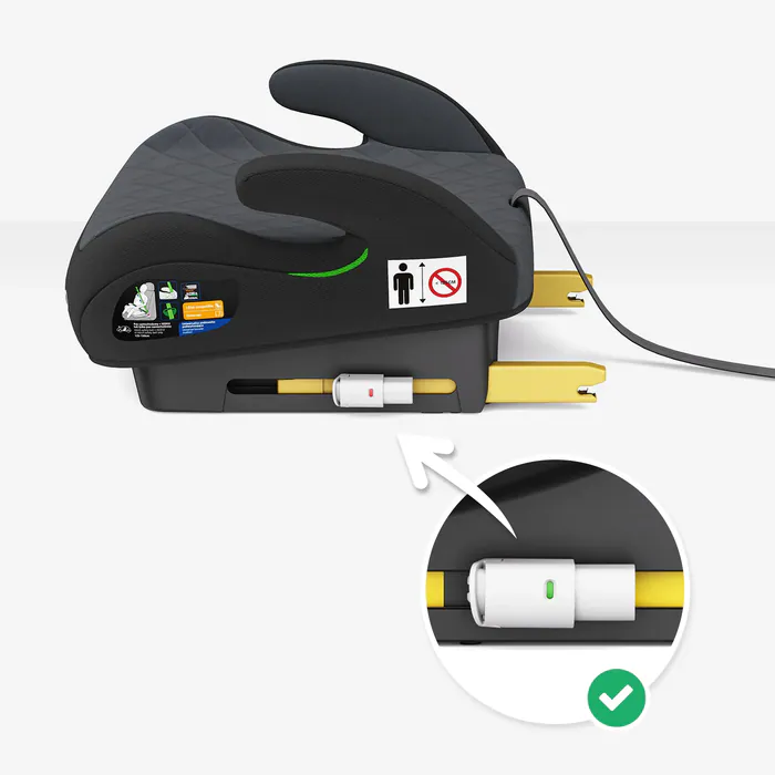 Grafika TOTICO TT-AX-01-02 przedstawiająca cechę: System ISOFIX i możliwość montażu pasami samochodowymi